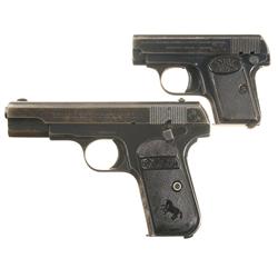 Two Semi-Automatic Pistols -A) Fabrique Nationale Model 1903 Semi-Automatic Pistol  B) Colt Model 19