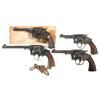 Image 1 : Four Double Action Revolvers -A) Colt U.S. Army Model 1917 Double Action Revolver  B) Colt New Servi