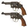 Image 1 : Two Smith & Wesson Victory Model Double Action Revolvers -A) Smith & Wesson Victory Model Double Act