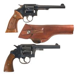 Two Double Action Revolvers -A) Smith & Wesson Pre Model 10 Double Action Revolver with Holster and 