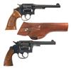 Image 1 : Two Double Action Revolvers -A) Smith & Wesson Pre Model 10 Double Action Revolver with Holster and 