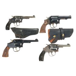 Four Smith & Wesson Hand Ejector Double Action Revolvers -A) Smith & Wesson Model 10-6 Double Action