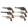 Image 1 : Six Double Action Revolvers, Five from Smith & Wesson -A) Smith & Wesson 32 Hand Ejector Revolver  B