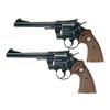 Image 1 : Two Colt Officers Model Revolvers -A) Officers Model Double Action Revolver, Documented Indiana Stat
