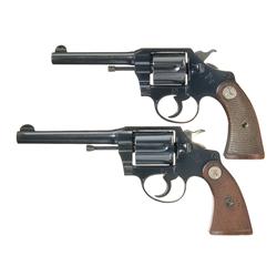 Two Colt Double Action Revolvers -A) Colt Police Positive 32 Double Action Revolver  B) Colt Police 