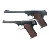 Image 1 : Two Pre-War Colt Woodsman Semi-Automatic Pistols -A) Colt Woodsman Pistol  B) Pre-War Colt Woodsman 