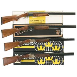 Four Boxed Over/Under Shotguns -A) Baikal Model IZH 27EM-1C-M Over/Under Shotgun with Box  B) Khan A