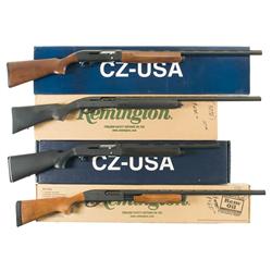 Four Boxed Shotguns -A) CZ Model 720 Huglu Semi-Automatic Shotgun with Factory Box  B) Remington Mod