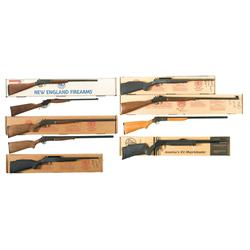 Five Rifles & Four Shotguns -A) New England Firearms Model SB1 Pardner Single Barrel Shotgun with Fa