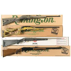 Four Boxed Rifles -A) Remington Model 597 Magnum LS Semi-Automatic Rifle with Factory Box  B) Reming