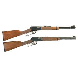 Two Winchester Lever Action Carbines -A) Winchester Model 9422 Trapper Lever Action Carbine  B) Winc