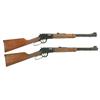 Image 1 : Two Winchester Lever Action Carbines -A) Winchester Model 9422 Trapper Lever Action Carbine  B) Winc