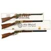Image 1 : Three Lever Action Long Guns -A) Henry "Golden Boy" .22 Caliber Lever-Action Rifle with Box  B) Uber