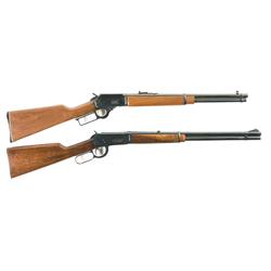 Two Carbines -A) Marlin Model 1894 Lever Action Carbine  B) Winchester Model 94 Lever Action Carbine