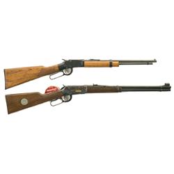 Two Lever Action Carbines -A) Ithaca Model 49 Lever Action Carbine  B) Winchester Model 94 Wyoming J