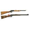 Image 1 : Two Lever Action Carbines -A) Ithaca Model 49 Lever Action Carbine  B) Winchester Model 94 Wyoming J