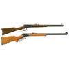 Two Lever Action Rifles -A) Rossi Model 92 SRC Lever Action Rifle  B) Marlin Model 39A Original Gold