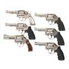 Image 1 : Six Smith & Wesson Double Action Revolvers -A) Smith & Wesson Model 64-3 Double Action Revolver  B) 