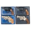 Image 1 : Four Boxed Smith & Wesson Revolvers -A) Smith & Wesson Model 38 Airweight Bodyguard Double Action Re