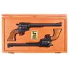 Image 1 : Cased Pair of IHMSA Ruger Single Action Revolvers -A) Ruger IHMSA Silhouette New Model Super Blackha