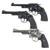 Image 1 : Three Smith & Wesson Double Action Revolvers -A) Smith & Wesson Hand Ejector 3rd Model Double Action
