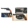Image 1 : Four Revolvers -A) Colt Trooper MK III Double Action Revolver  B) Smith & Wesson Model 34-1 Double A
