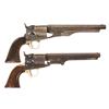 Image 1 : Two Colt Percussion Revolvers -A) Colt Model 1860 Army Percussion Revolver  B) Colt Model 1851 Navy 