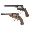 Image 1 : Two European Percussion Revolvers -A) Adams Patent Double Action Revolver  B) London Armory Kerr Pat