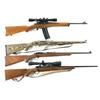 Image 1 : Four Ruger Long Guns -A) Ruger Mini-14 Ranch Semi-Automatic Rifle with Scope  B) Ruger Model 10/22 I