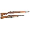 Image 1 : Two U.S. M1 Semi-Automatics -A) U.S. Springfield M1 Garand Rifle  B) U.S. International Business Mac