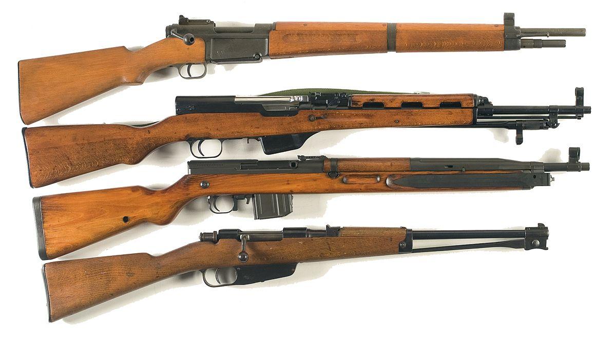 Three Rifles and One Carbine -A) French MAS Model 1936 Bolt Action ...