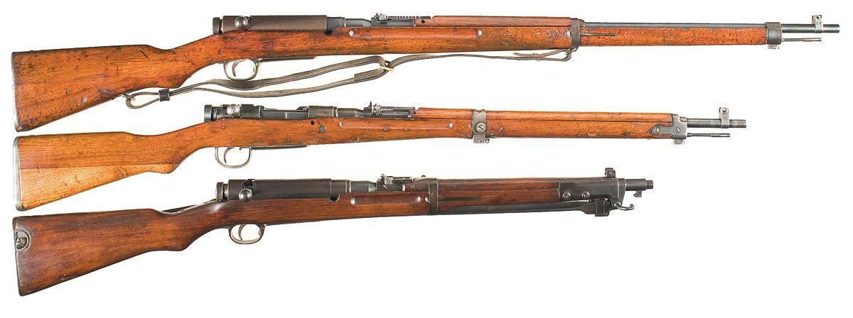 Two Japanese Rifles and One Carbine -A) Japanese Type 38 Bolt Action