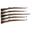 Image 1 : Five Bolt Action Rifles -A) Fabrica de Armas La Coruna Model 1943 Bolt Action Short Rifle  B) Fabric