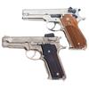 Image 1 : Two Smith & Wesson Semi-Automatic Pistols -A) Smith & Wesson Model 39-2 Semi Automatic Pistol  B) Ra
