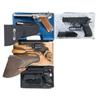 Image 1 : Three Semi-Automatic Pistols and One Revolver -A) Stoeger American Eagle Navy Model Luger with Case 