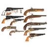 Image 1 : Twelve Handguns -A) Italian Style Remington Single Action Revolver  B) Euroarms Remington New Model 