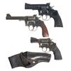 Image 1 : Three Revolvers -A) Custom Built Colt 1917 Double Action Revolver  B) Custom Built Colt U.S. Army Mo