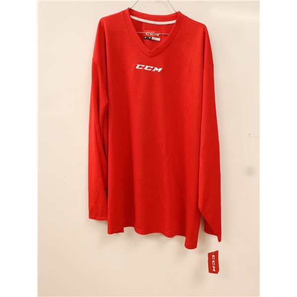 CCM CHANDAIL D’ENTRAÎNEMENT SENIOR (3-S 1-M 2-XXL) ROUGE