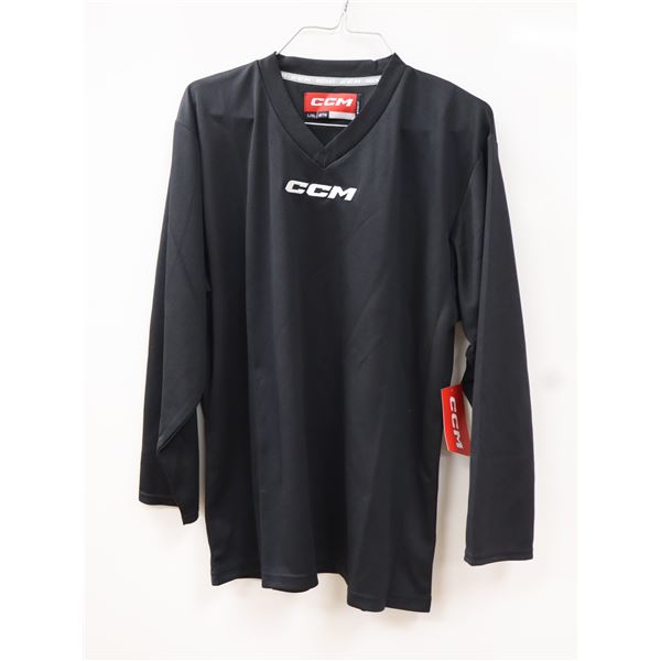 CCM CHANDAIL D’ENTRAÎNEMENT JUNIOR L/XL NOIR