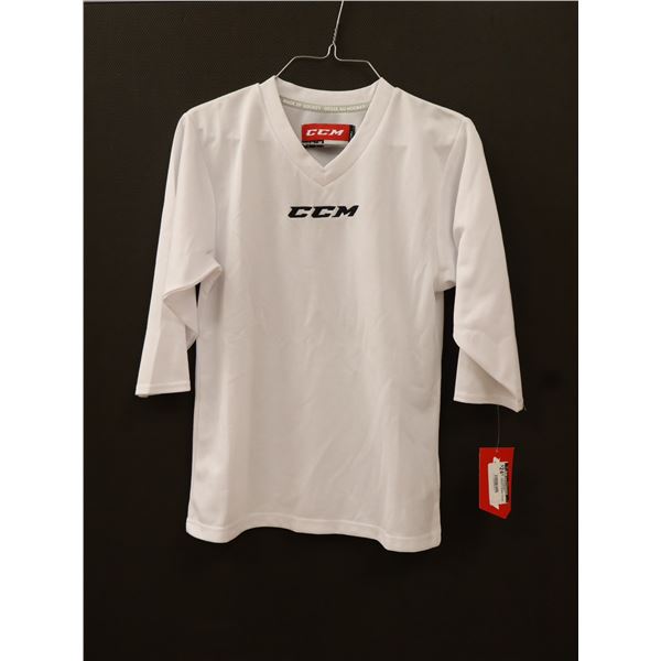 CCM CHANDAIL D’ENTRAÎNEMENT ENFANT XS BLANC