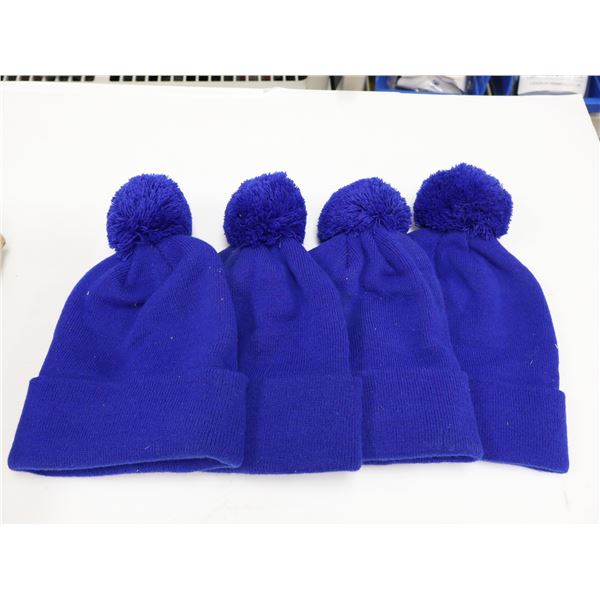 LOT DE 4 BLEU TUQUES ASSORTIS