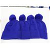 Image 1 : LOT DE 4 BLEU TUQUES ASSORTIS
