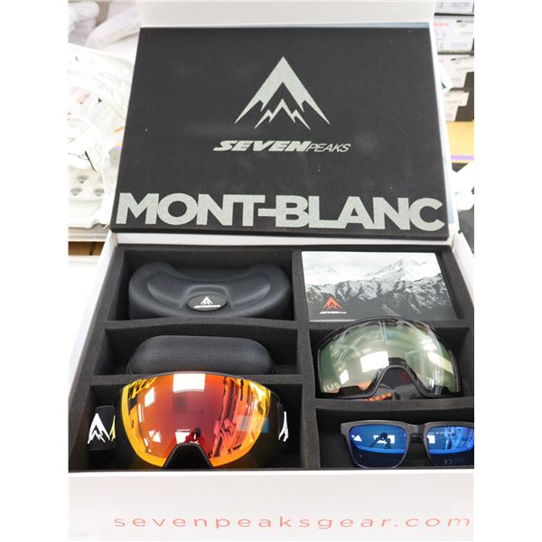 SEVEN PEAKS MONT-BLANC ENSEMBLE DE LUNETTES DE SKI