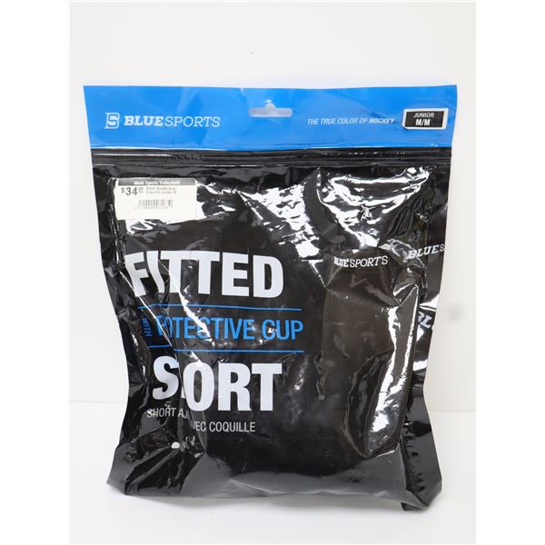 BLUE SPORTS JUNIOR SHORT AJUSTÉ AVEC COQUILLE DE PROTECTION -MED