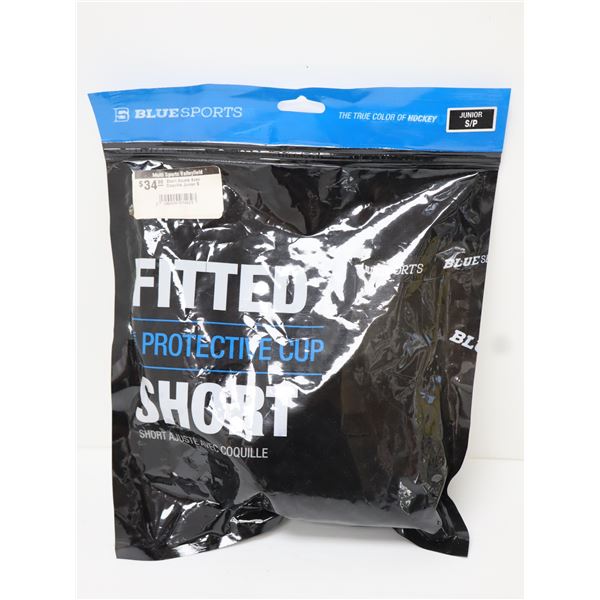 BLUE SPORTS JUNIOR SHORT AJUSTÉ AVEC COQUILLE DE PROTECTION -SM