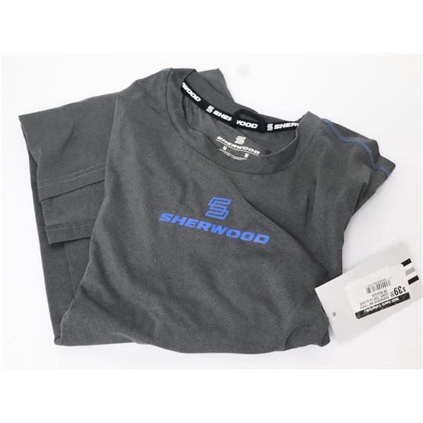 LOT DE 12 SHERWOOD LONG-SLEVE HAUTS DE COMPRESSION SENIOR (3-S 3-M 3-L 2-XL 2-2XL)