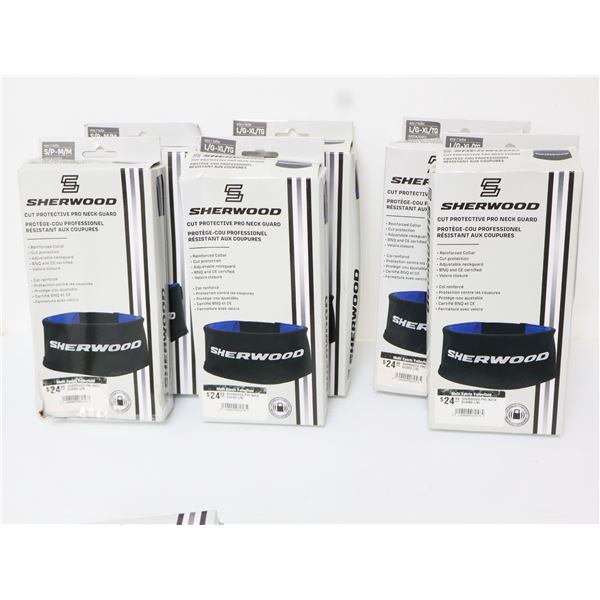 LOT DE 6 SHERWOOD SENIOR COLLAR PROTÈGE-COUS (MED, LRG-XL)