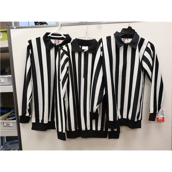 LOT DE 3 CHANDAILS D’ARBITRE (SM, SM,XS)