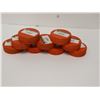 Image 1 : LOT DE 9 ORANGE RONDELLES DE HOCKEY