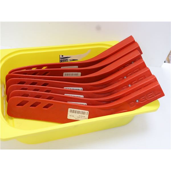 LOT DE 7 DGEL PLASTIC PALETTES DE RECHANGE POUR HOCKEY EN SALLE